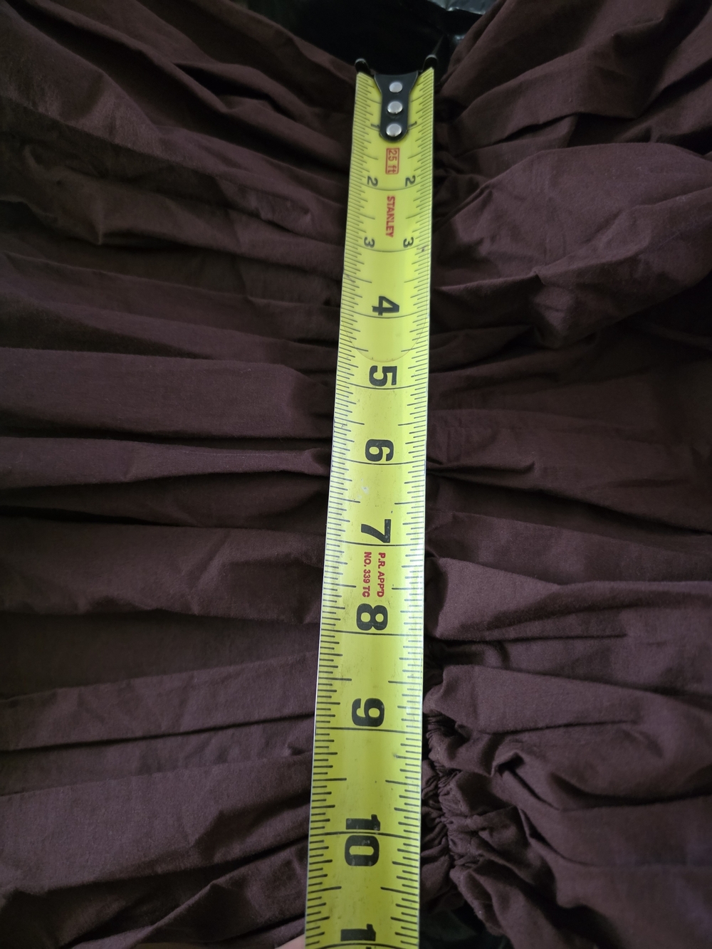 Matteau Chocolate Puff-Sleeve Tiered Dress - Picture 10 of 15